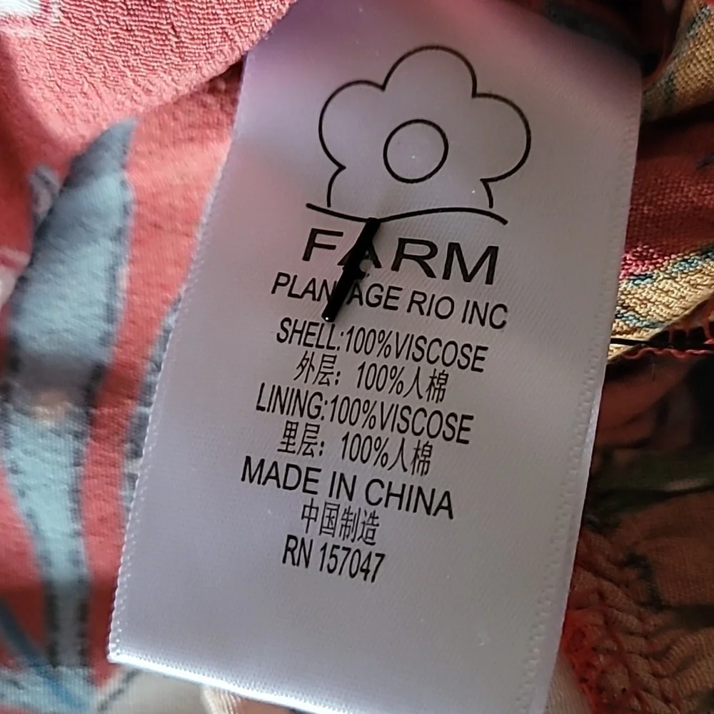 Farm Rio Dress Bordado Flores Dress - Picture 16 of 16